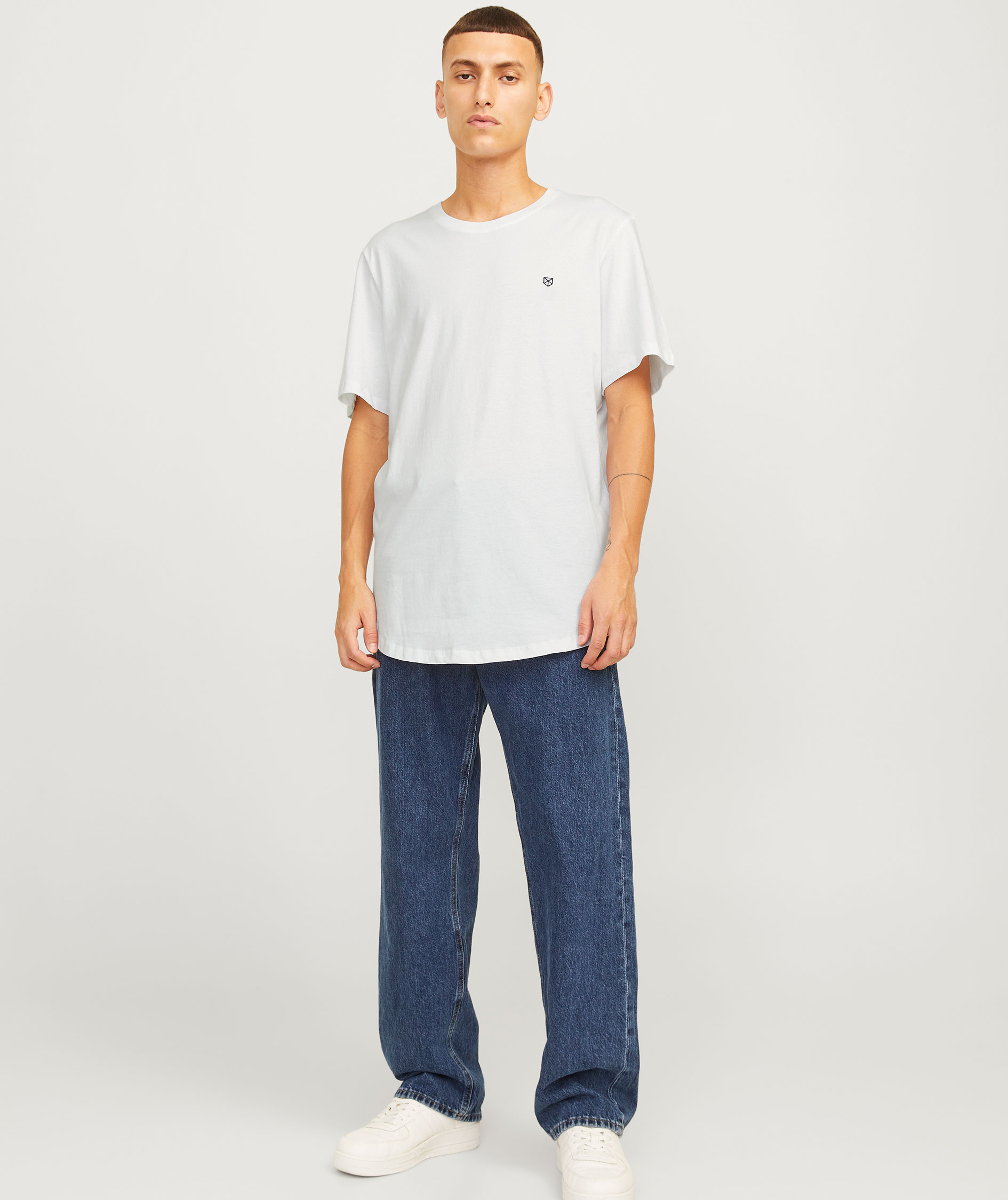 Jack & Jones JACJENS 5-pack T-shirt, White/Navy/Black, large image number 6