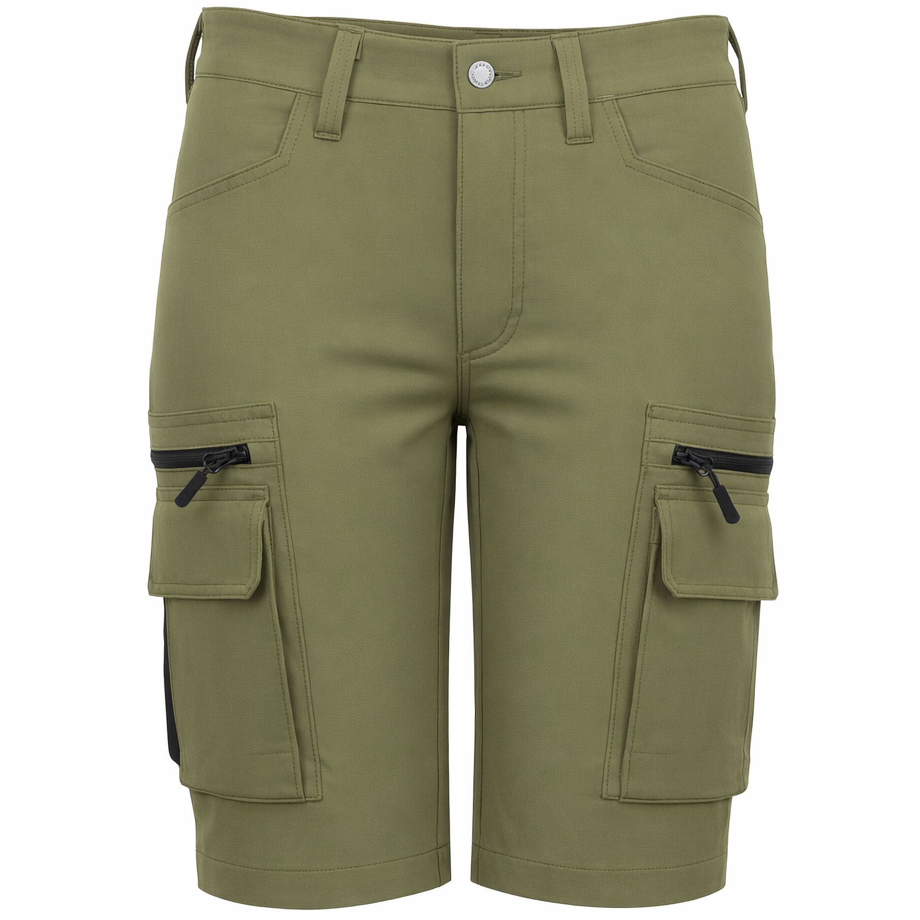 Worksafe dame arbeidsshorts full stretch, Olive green