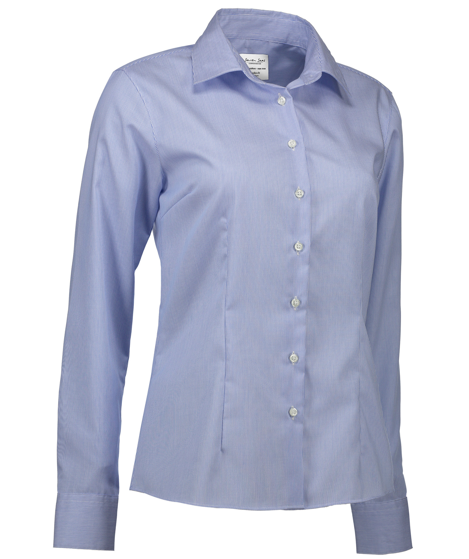 Seven Seas Fine Twill California modern fit women's shirt, Light Blue, large image number 2