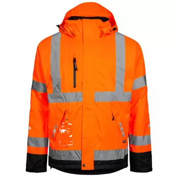 Lyngsoe winter work jacket, Hi-Vis Orange/Black