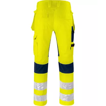 ProJob craftsman trousers 6570, Hi-Vis yellow/marine