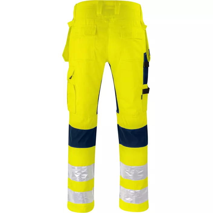 ProJob craftsman trousers 6570, Hi-Vis yellow/marine, large image number 1