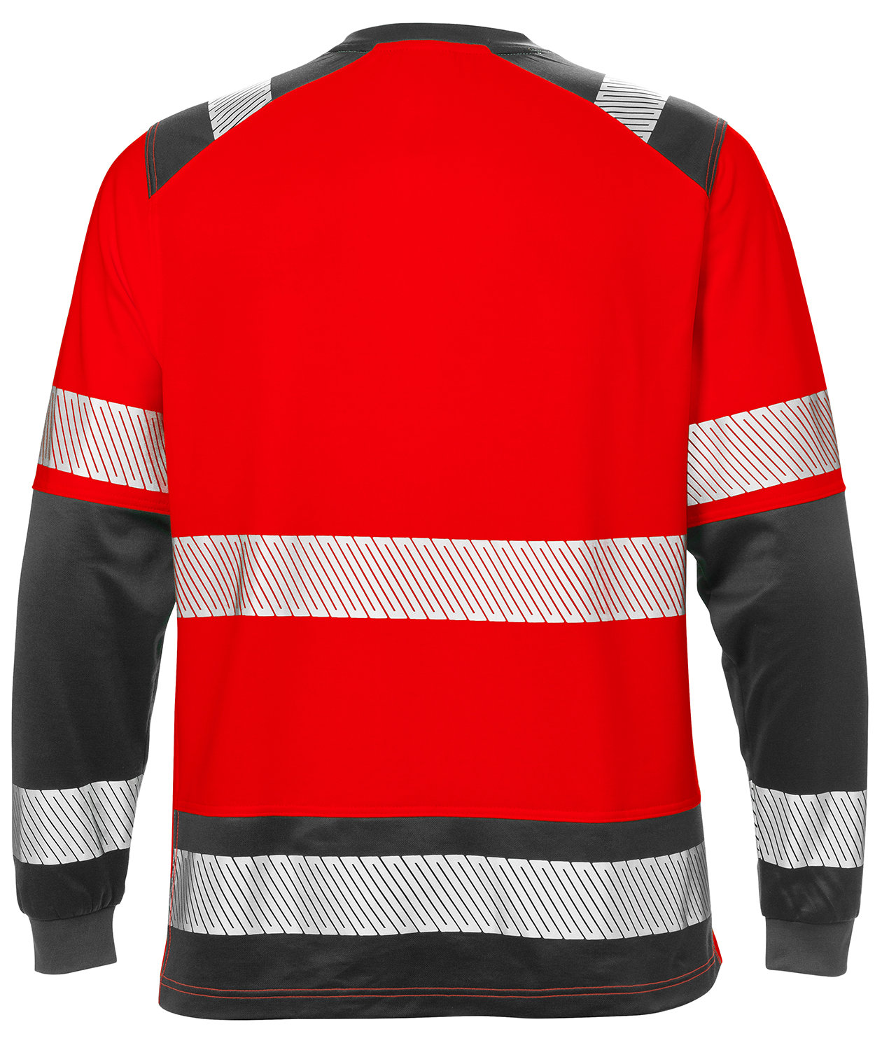 Fristads&nbsp;lang&auml;rmliges T-Shirt 7457, Hi-vis Rot/Schwarz, large image number 1
