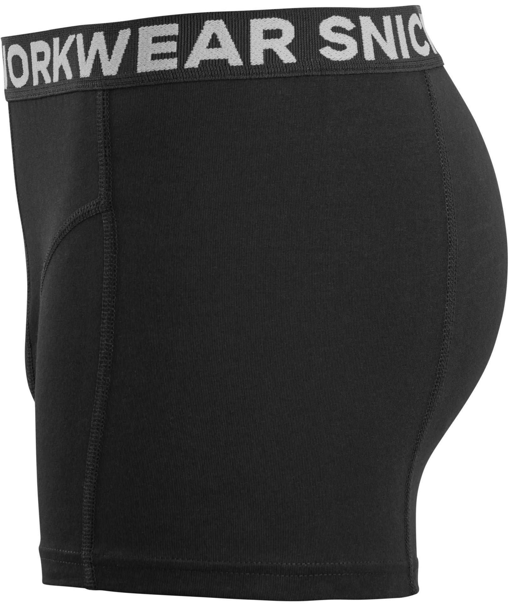 Snickers 2-pak Boxershorts, Black/Black, large image number 4