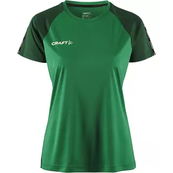 Craft Squad 2.0 Contrast Damen T-Shirt, Team Green-Ivy