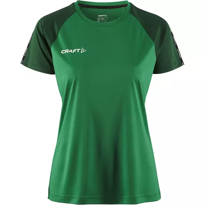 Craft Squad 2.0 Contrast Damen T-Shirt, Team Green-Ivy, large image number 0