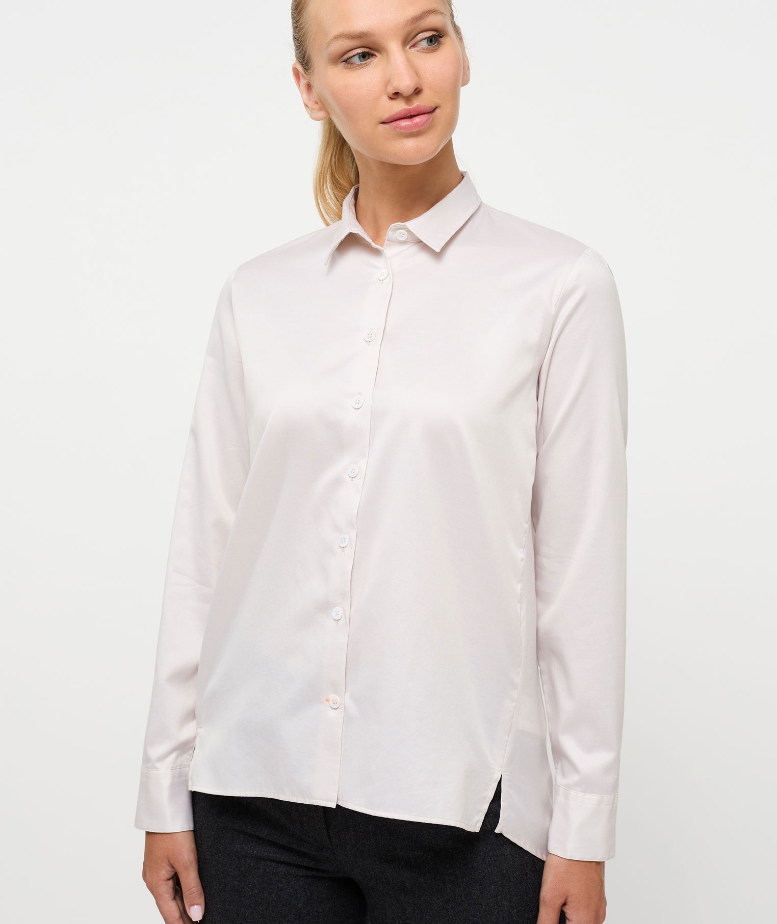 Eterna Casual Luxury Loose fit women's shirt, Sand, large image number 1