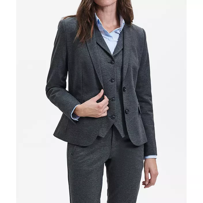 Sunwill Extreme Flexibility Modern fit women's blazer, Charcoal, large image number 1