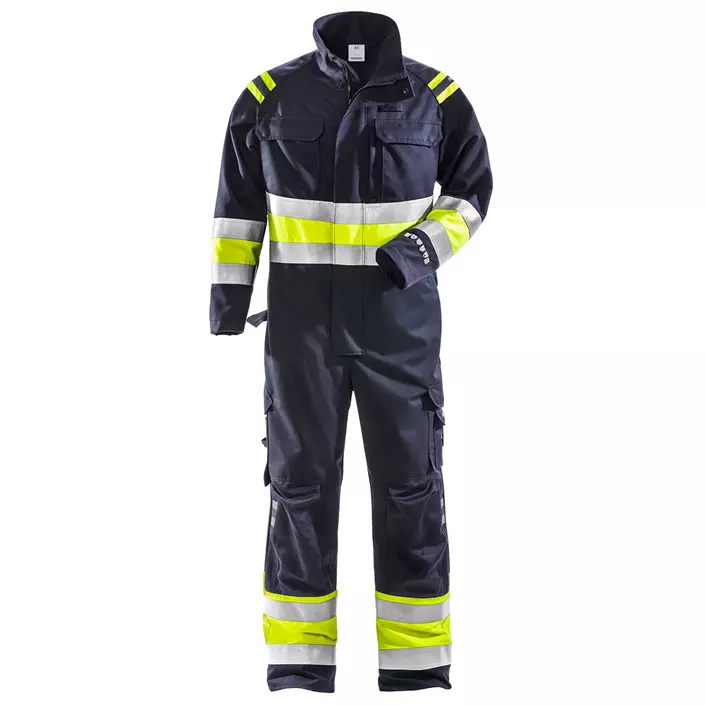 Fristads coverall 8174 ATHS, Marine/Hi-Vis yellow, large image number 0