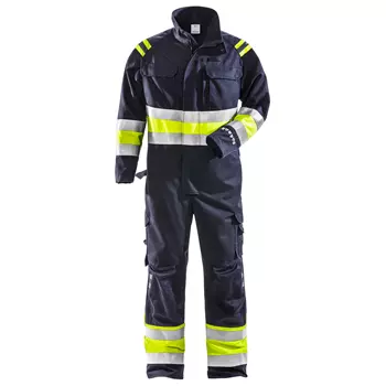 Fristads coverall 8174 ATHS, Marine/Hi-Vis yellow