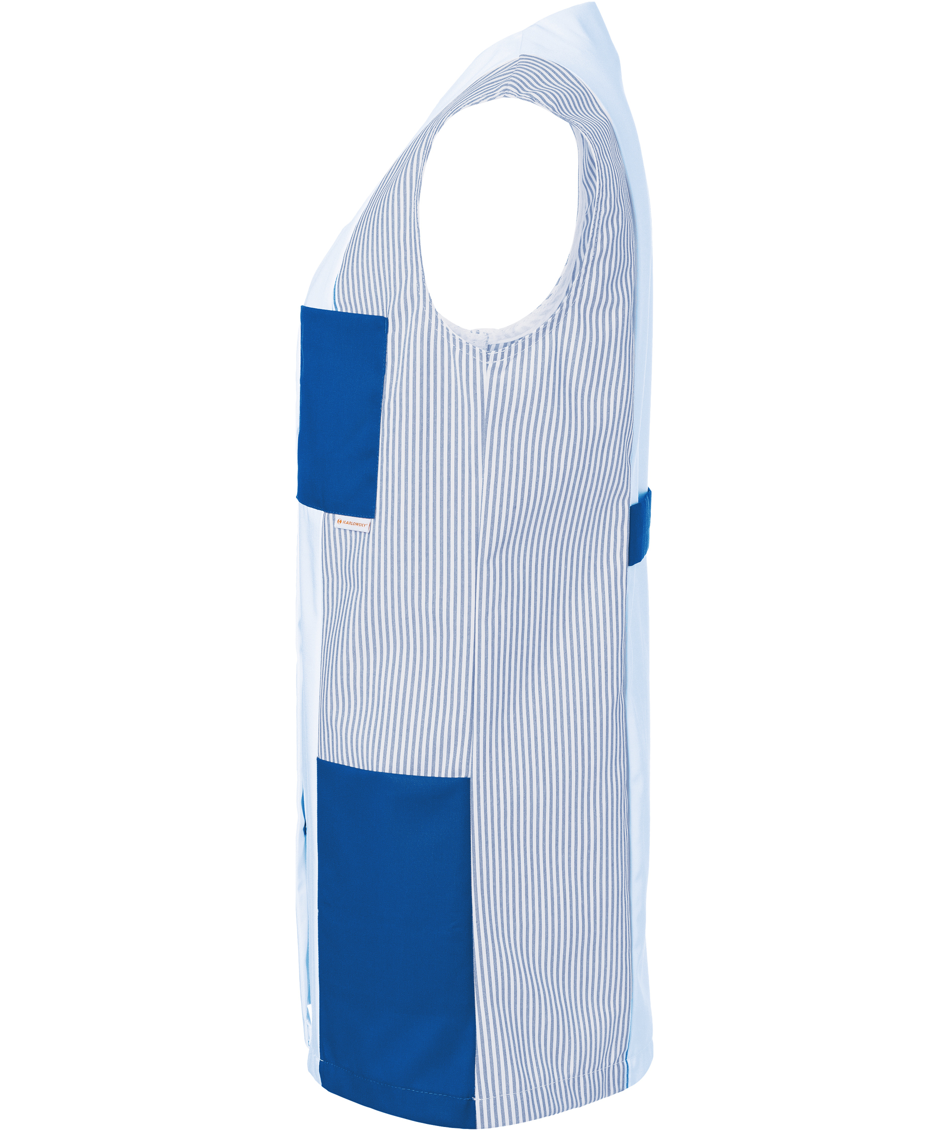 Karlowsky Sabrina women's tunic without sleeves, White/blue, large image number 3