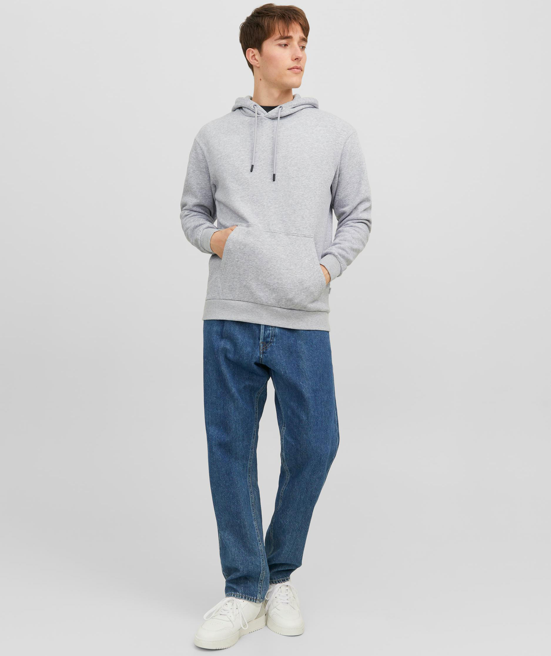 Jack & Jones JJEBRADLEY hoodie, Light Grey Melange, large image number 5