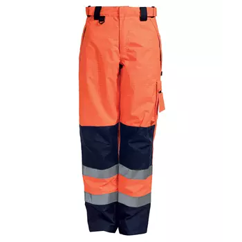 Elka Securetech Multinorm work trousers, Hi-vis Orange/Marine