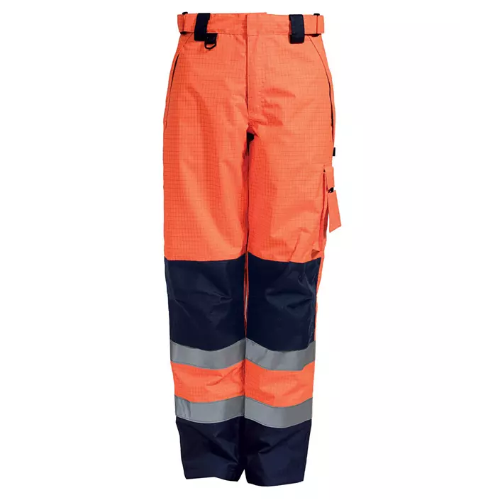 Elka Securetech Multinorm work trousers, Hi-vis Orange/Marine, large image number 0