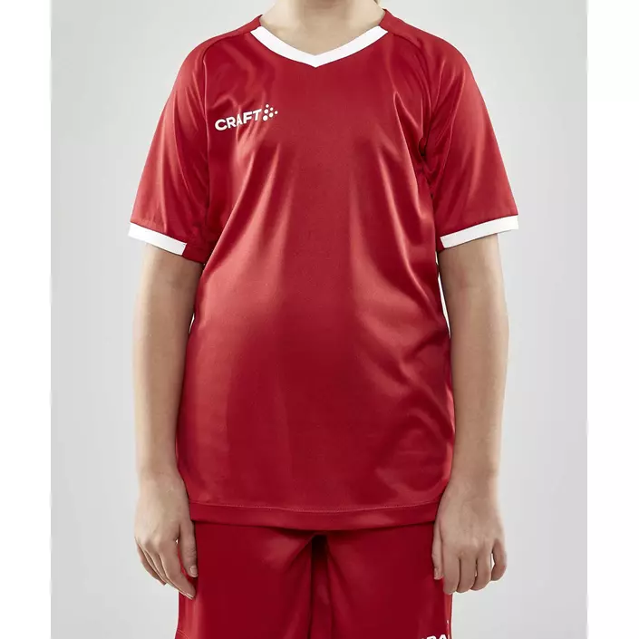 Craft Progress 2.0 Solid Jersey T-skjorte for barn, Rød, large image number 1