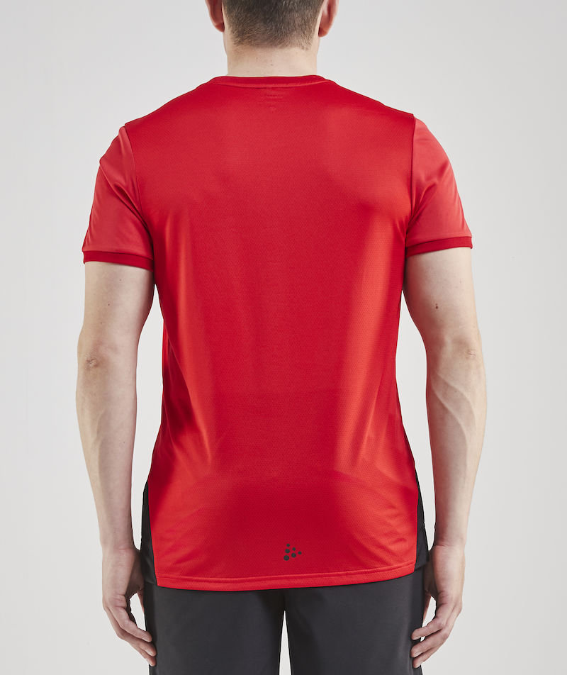 Craft Pro Control Impact T-skjorte, R&oslash;d/Svart, large image number 2