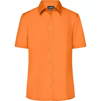 James & Nicholson kurzärmeliges Modern fit Damenhemd, Orange