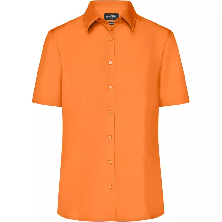 James & Nicholson kortærmet Modern fit dameskjorte, Orange, large image number 0