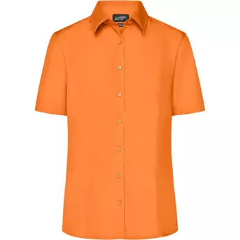 James & Nicholson women's short-sleeved Modern fit shirt, Orange