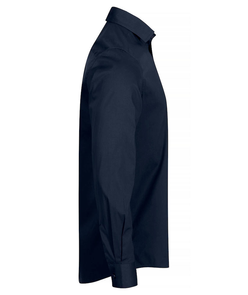 Clique Stretch Shirt, Dark navy, large image number 3