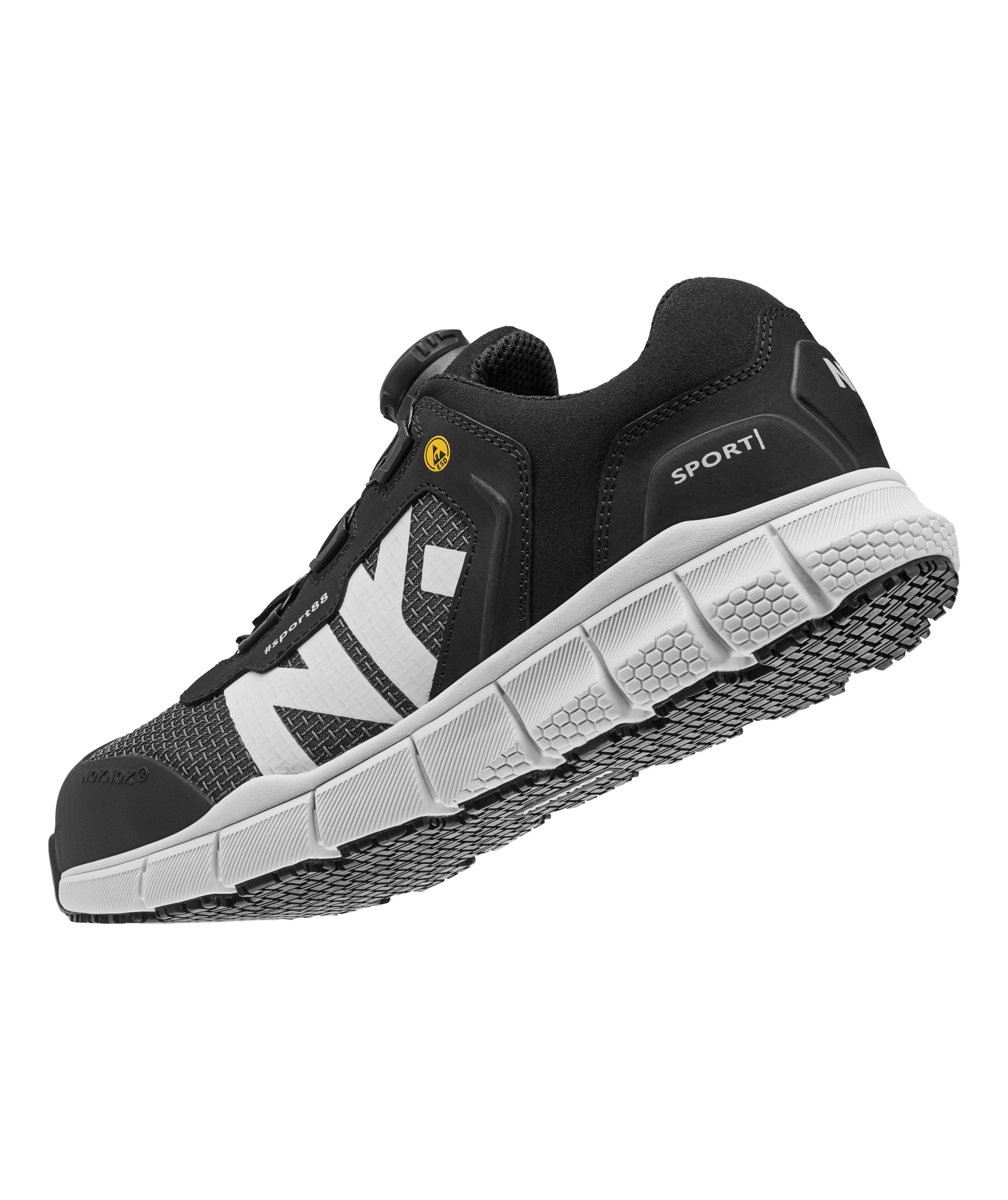 Noknok Sport88 sikkerhedssko S1P, Sort, large image number 2