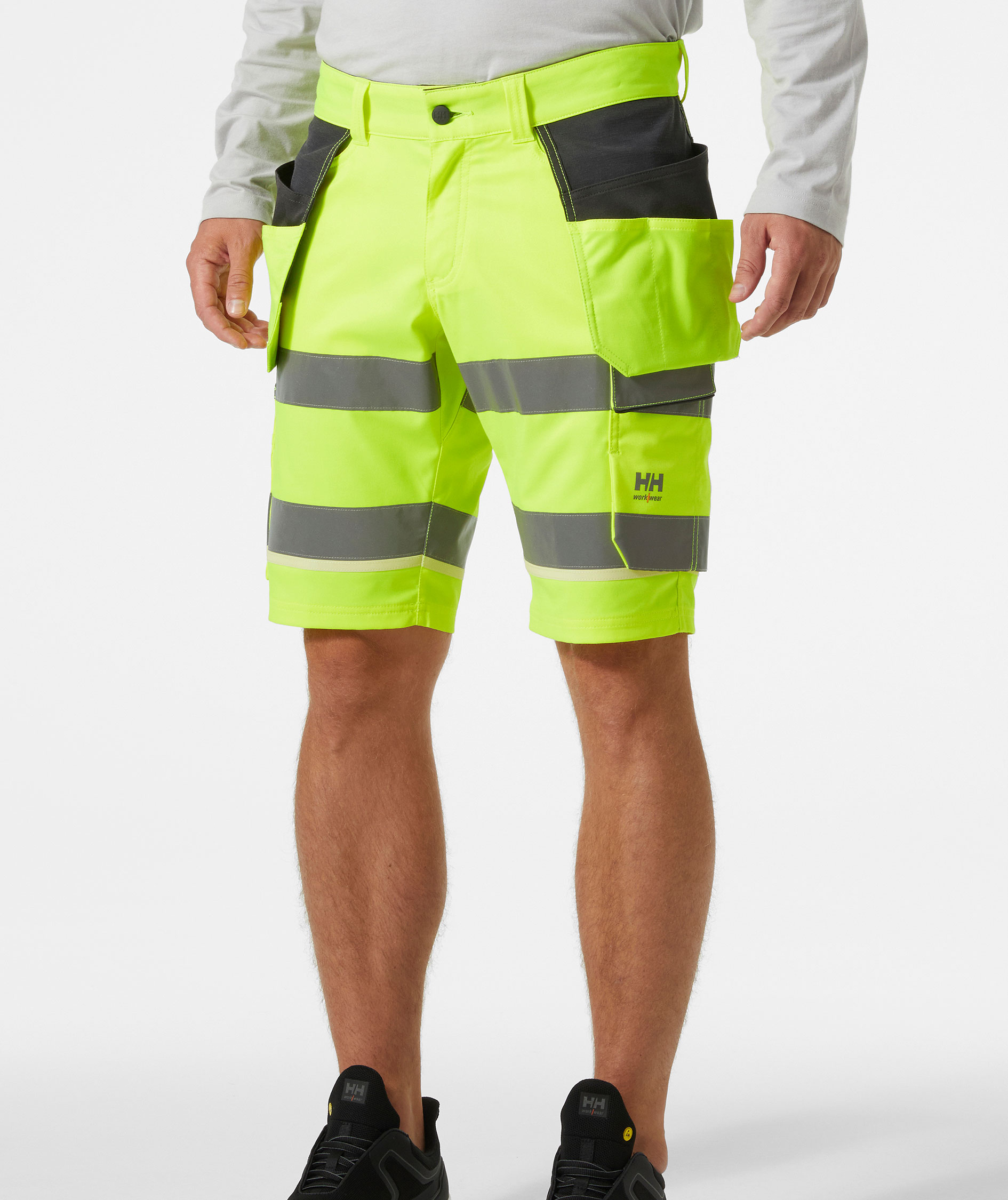 Helly Hansen UC-ME craftsman shorts, Hi-vis yellow/Ebony