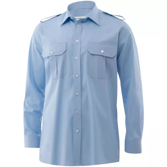 Kümmel Howard Slim fit pilotskjorta, Ljusblå, large image number 0