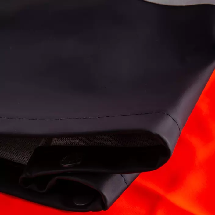 Lyngsøe Multinorm regnbukser, Hi-vis Orange/Marine, large image number 3