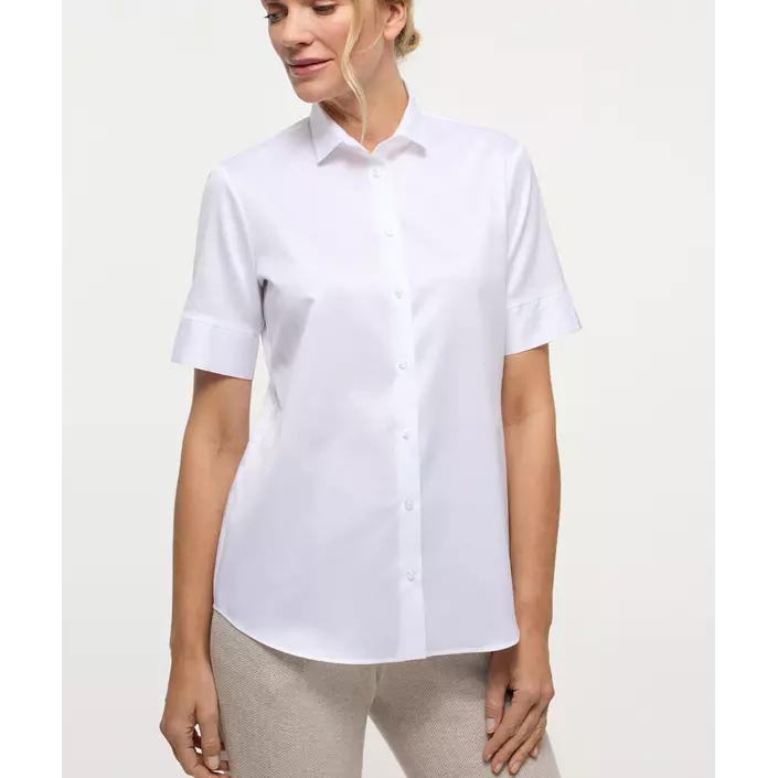 Eterna Cover regular kortärmad skjorta dam, White, large image number 1
