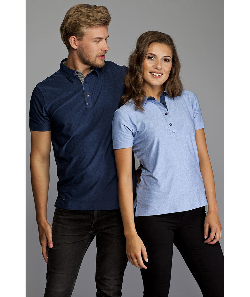 Pitch Stone polo T-shirt, Navy melange