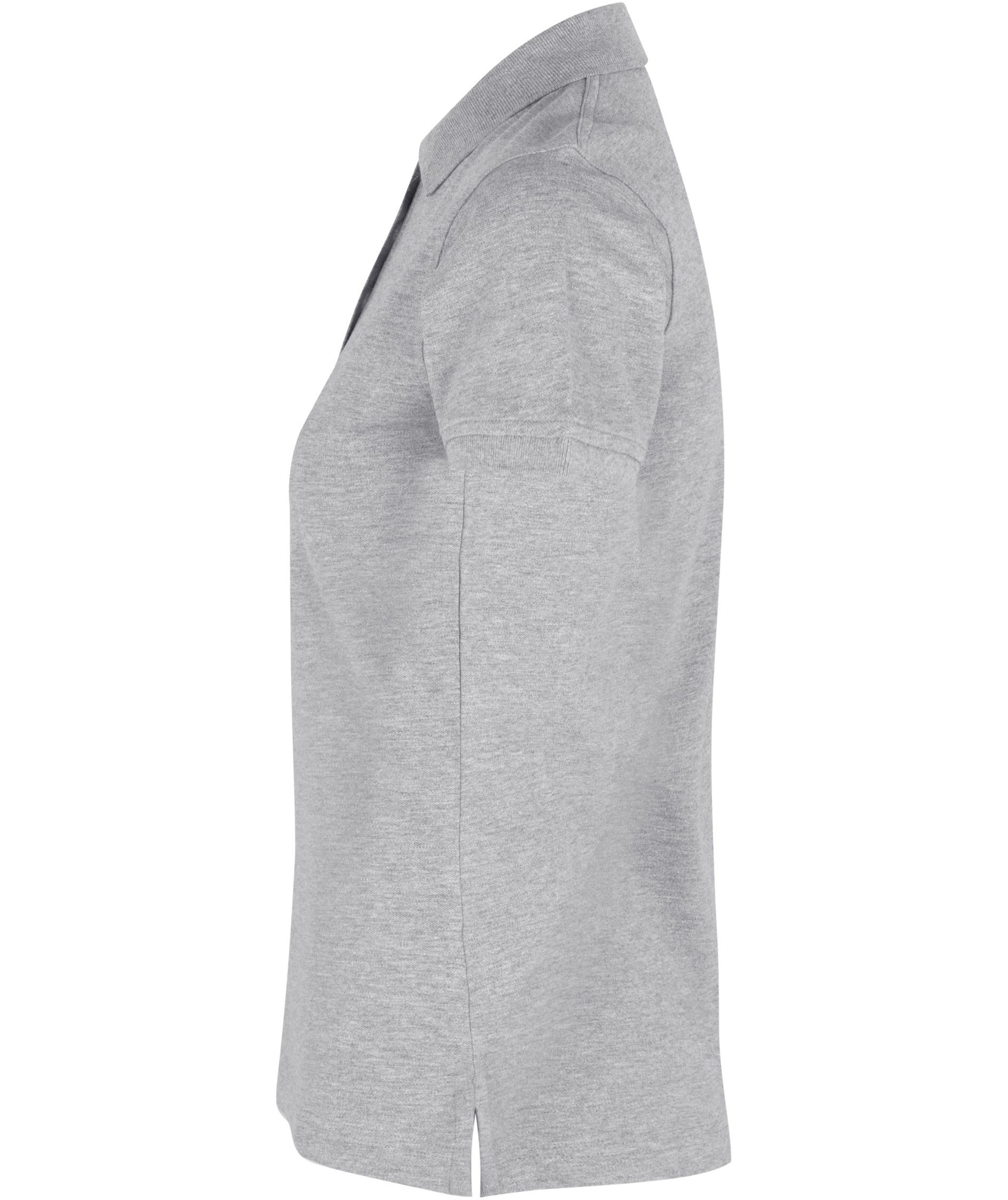 ID women's Pique Polo T-shirt with stretch, Grey Melange, large image number 2