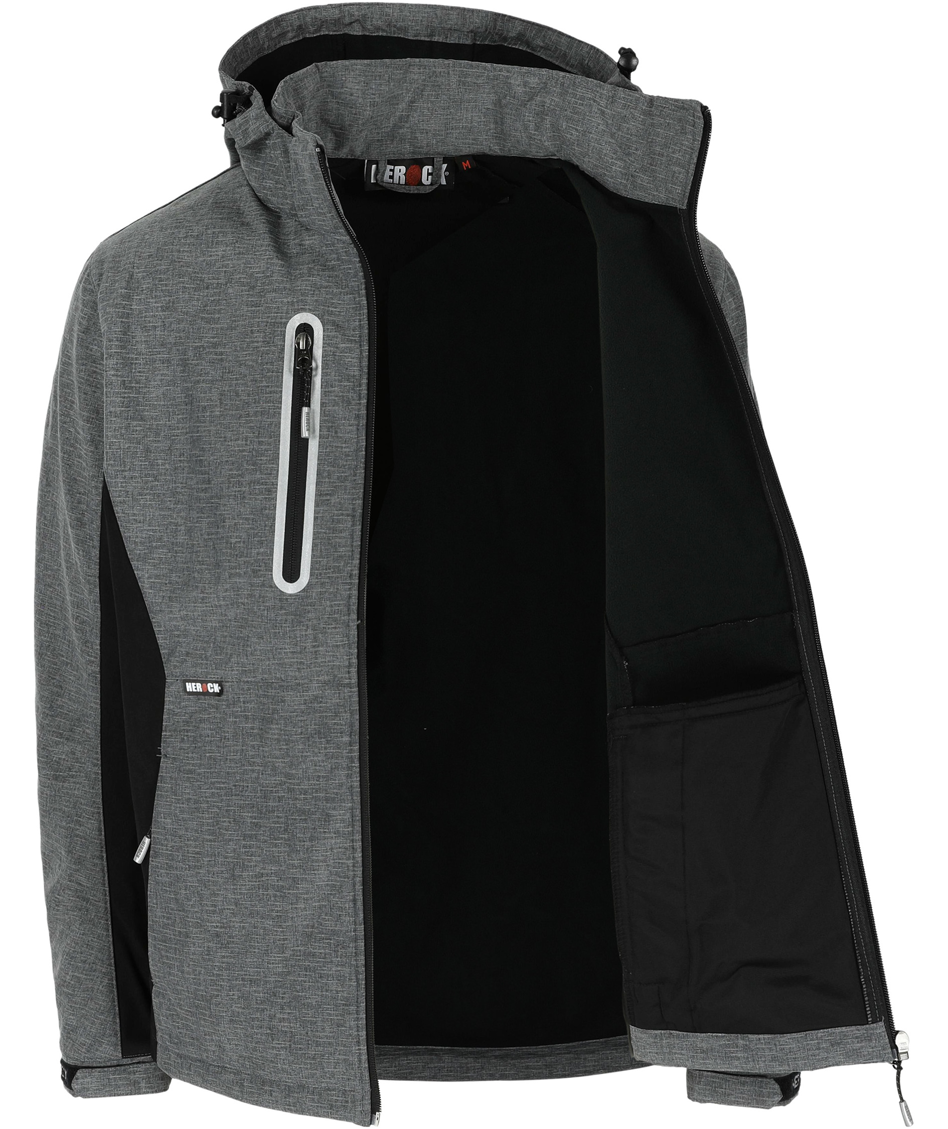 HEROCK Flexor softshell jacket, Reflective Grey, large image number 2