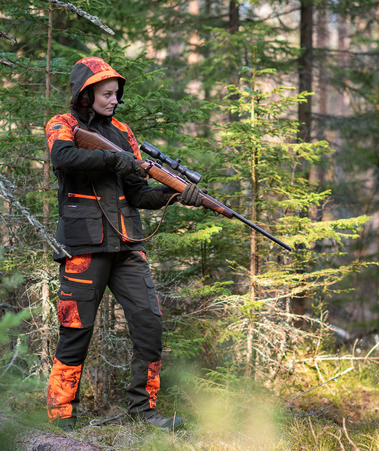 Pinewood Forest Camou damebukser, Mosgr&oslash;n/strata blaze, large image number 1