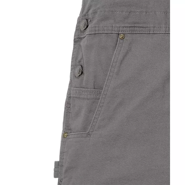 Carhartt Rigby hängselbyxa full stretch, Gravel, large image number 5