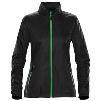 Stormtech Axis women's shell jacket, Black/Lime