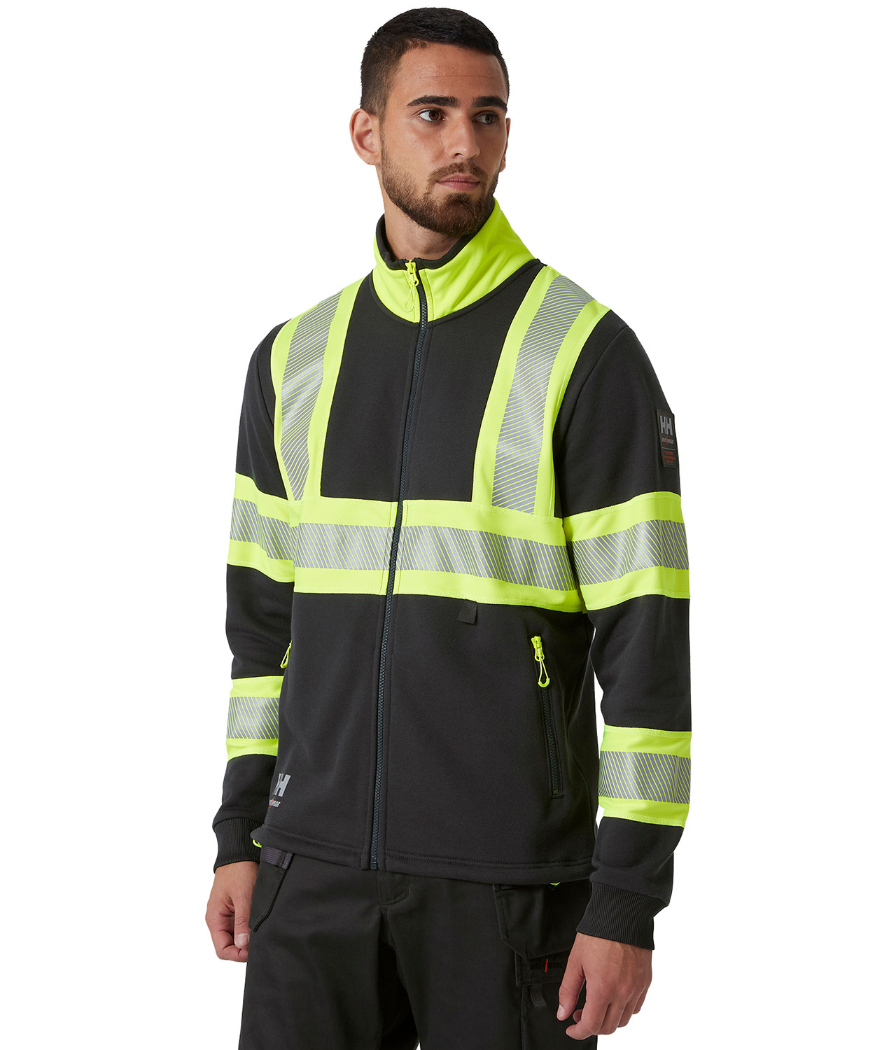 Helly Hansen ICU cardigan Ebony Hi Vis Yellow