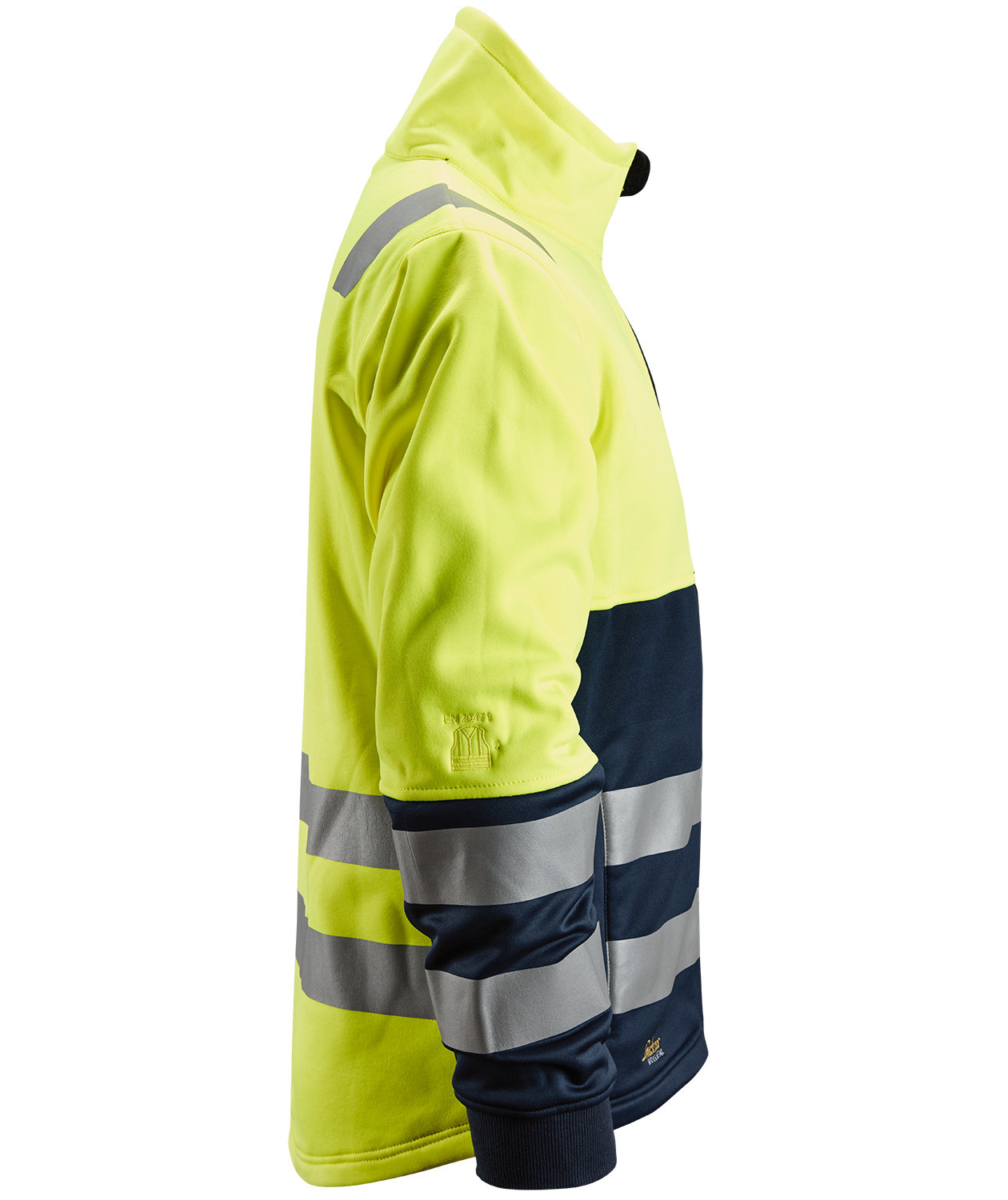 Snickers AllroundWork fleece jacket 8035, Hi-vis Yellow/Marine, large image number 3