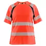 Blåkläder Damen T-Shirt, Hi-Vis rot/schwarz Blåkläder Damen T-Shirt, Hi-Vis rot/schwarz