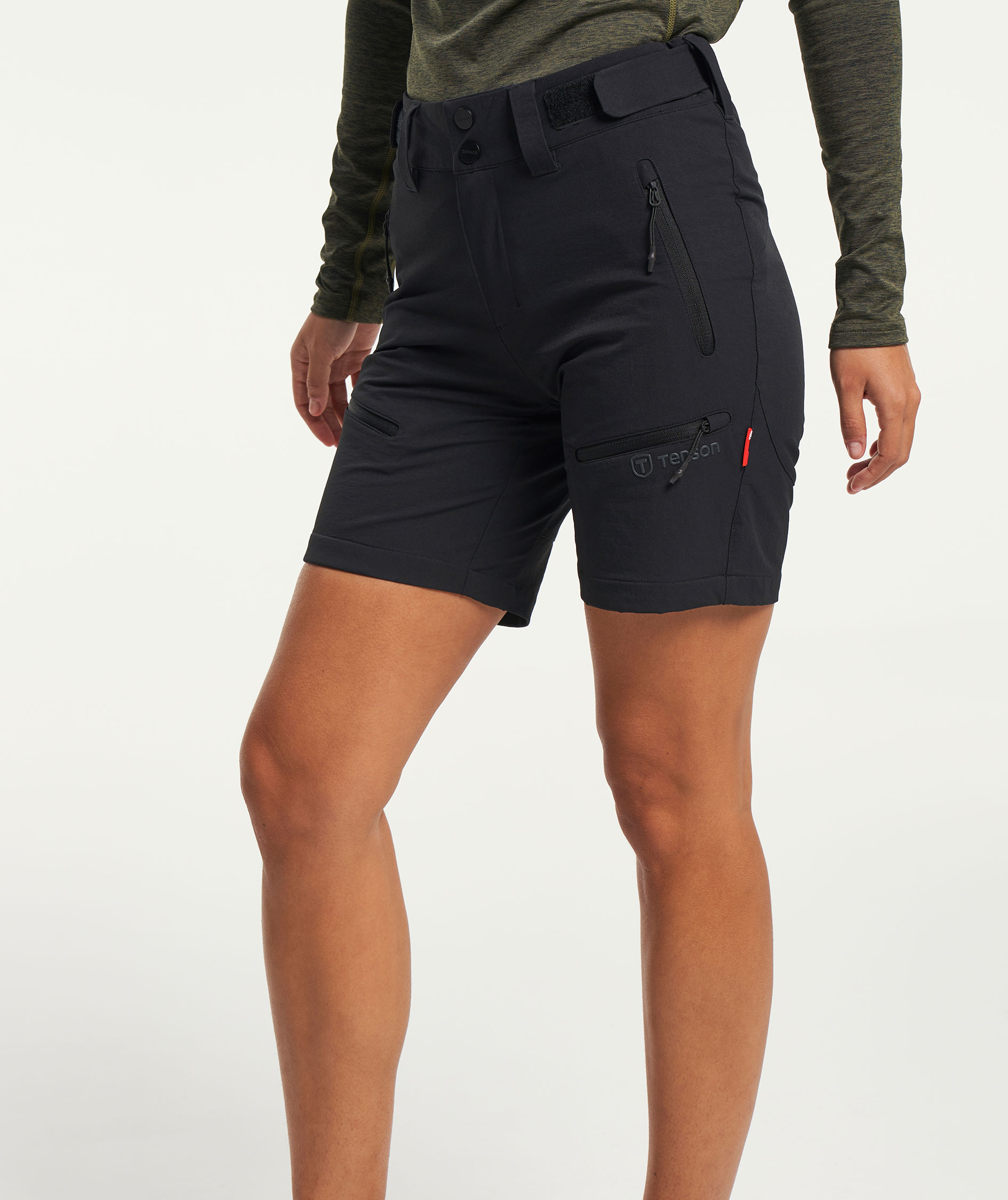 Tenson TXlite Flex women's shorts, Black, large image number 6