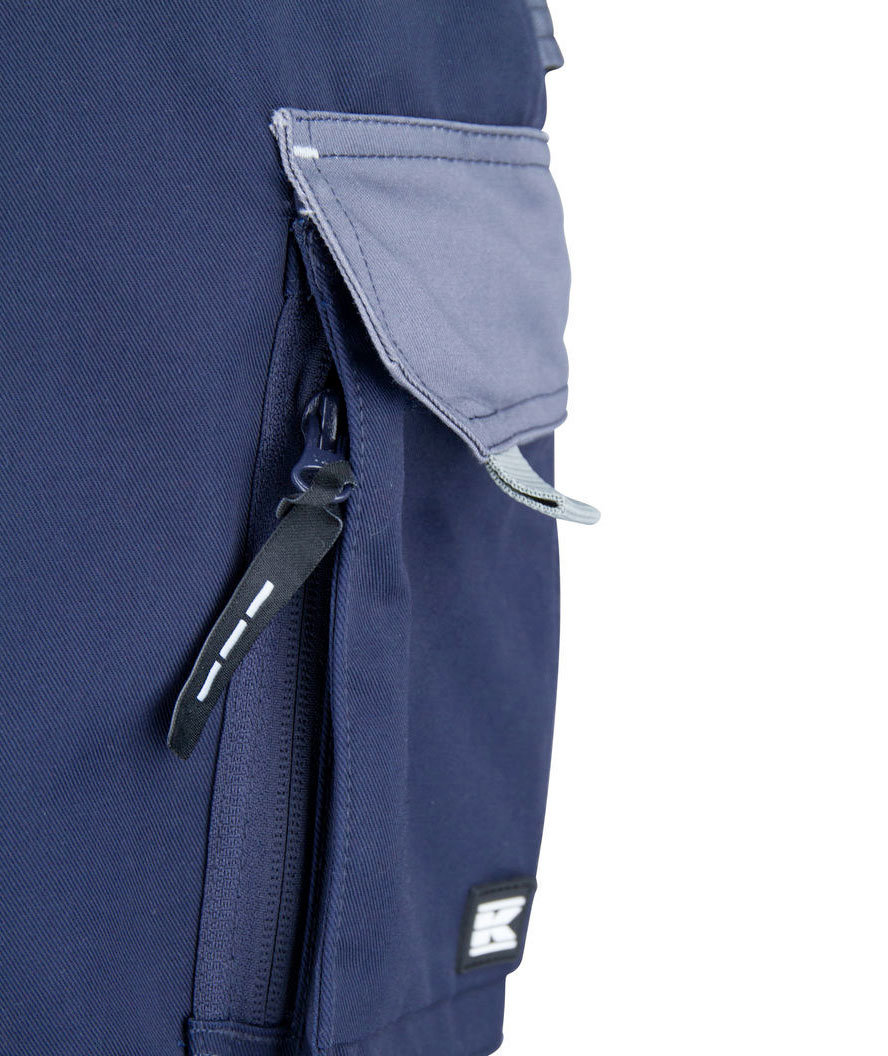 Kramp Original arbeidsbukse med belte, Marine/Gr&aring;, large image number 5