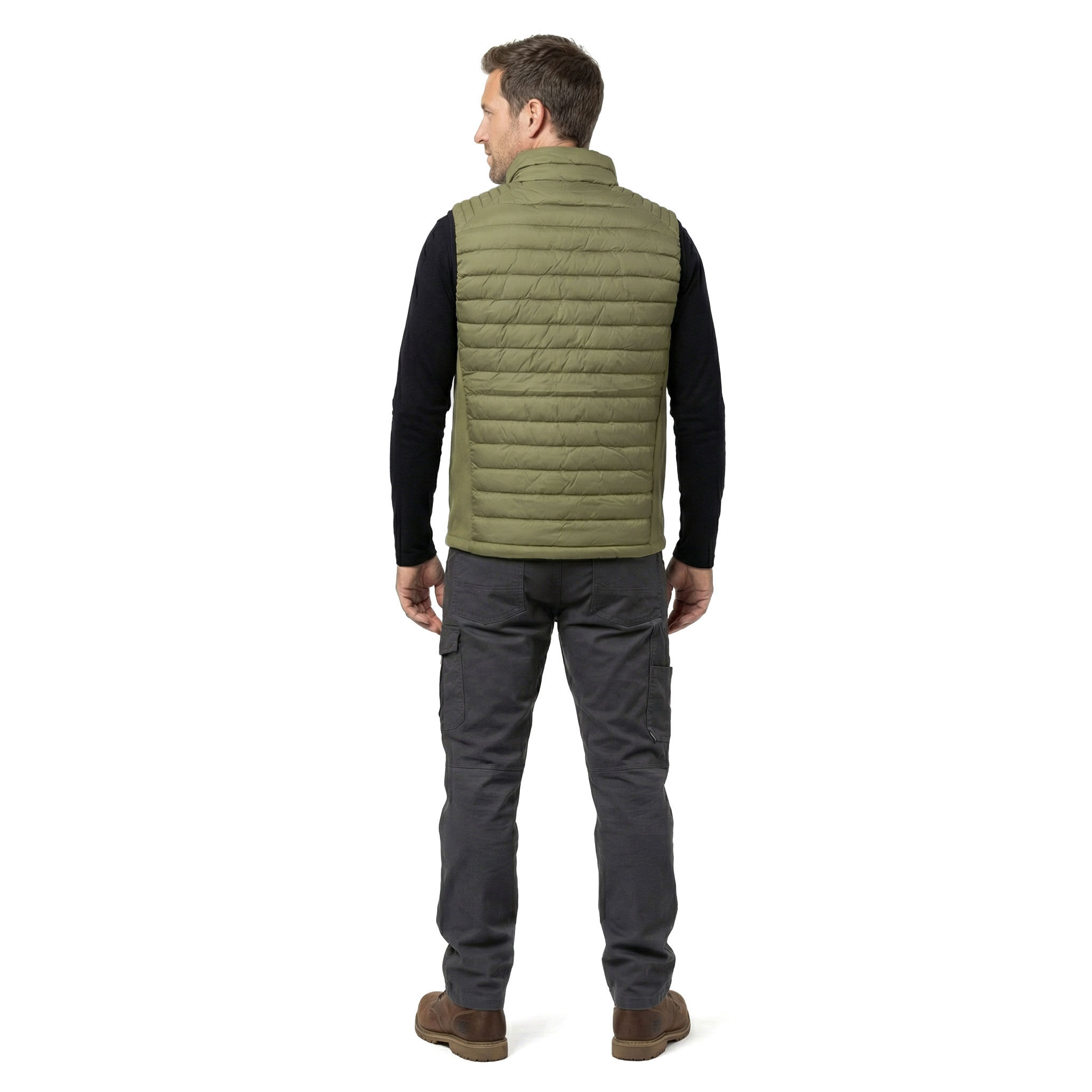 Stadsing vatteret vest, Olive green, large image number 3