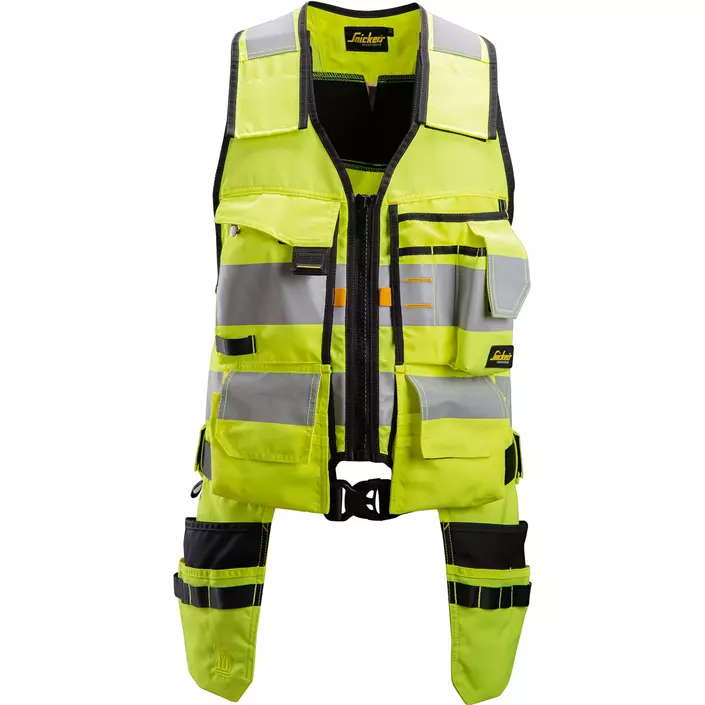 Snickers AllroundWork tool vest, Hi-vis Yellow/Black, large image number 0