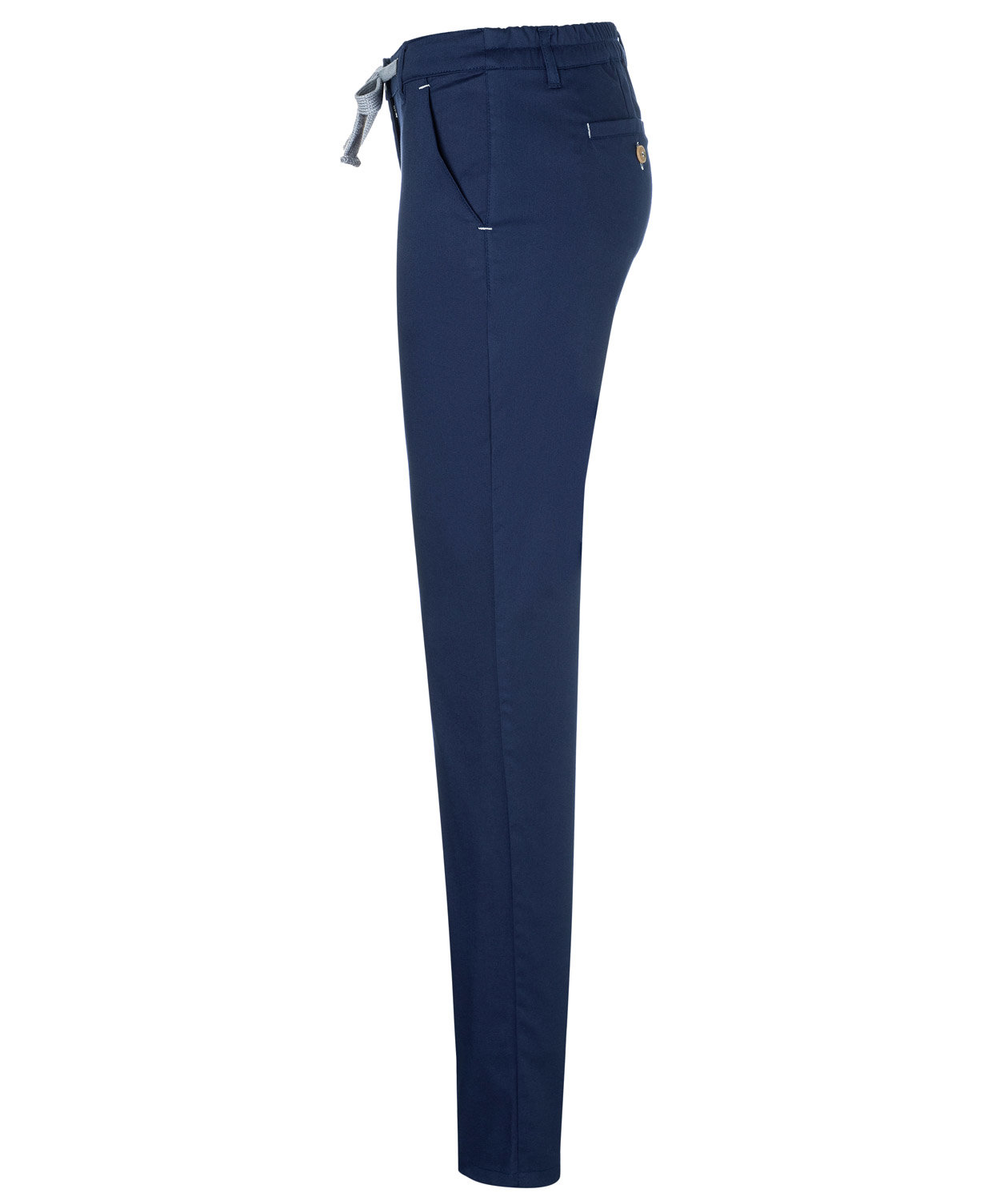 Karlowsky dame chino bukser med stretch, Navy, large image number 3