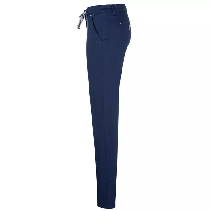 Karlowsky chino byxa dam med stretch, Navy, large image number 3