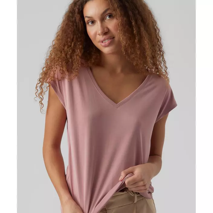 Vero Moda VMFILLI Damen T-shirt, Nostalgia Rose, large image number 3