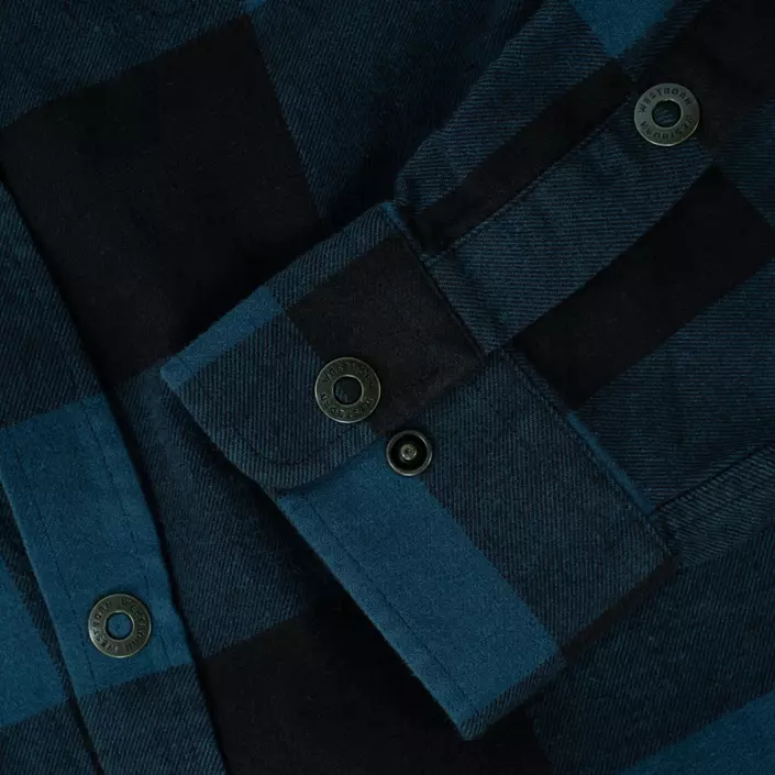 Westborn flannelskjorte, Dusty Blue/Black, large image number 6