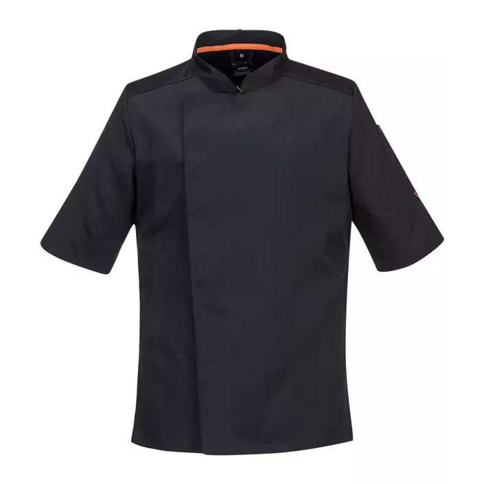 Portwest stretch Mesh Air short-sleeved chef jacket, Black, large image number 0