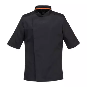 Portwest stretch Mesh Air short-sleeved chef jacket, Black