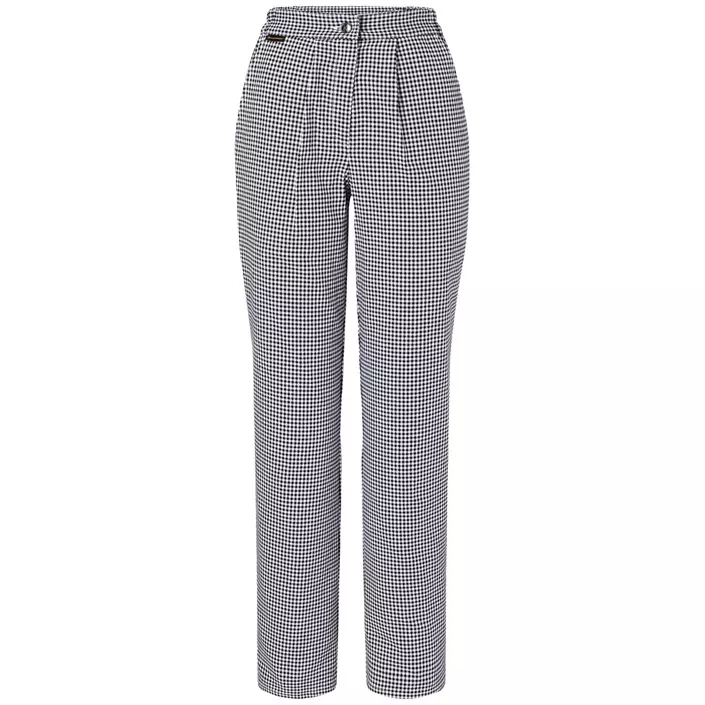 Karlowsky Annemarie women's chefs trousers, Pepita Checkered Black/White, large image number 0
