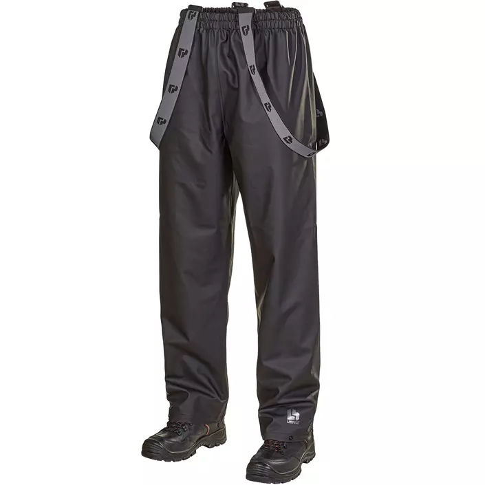 L.Brador rain trousers, Black, large image number 0
